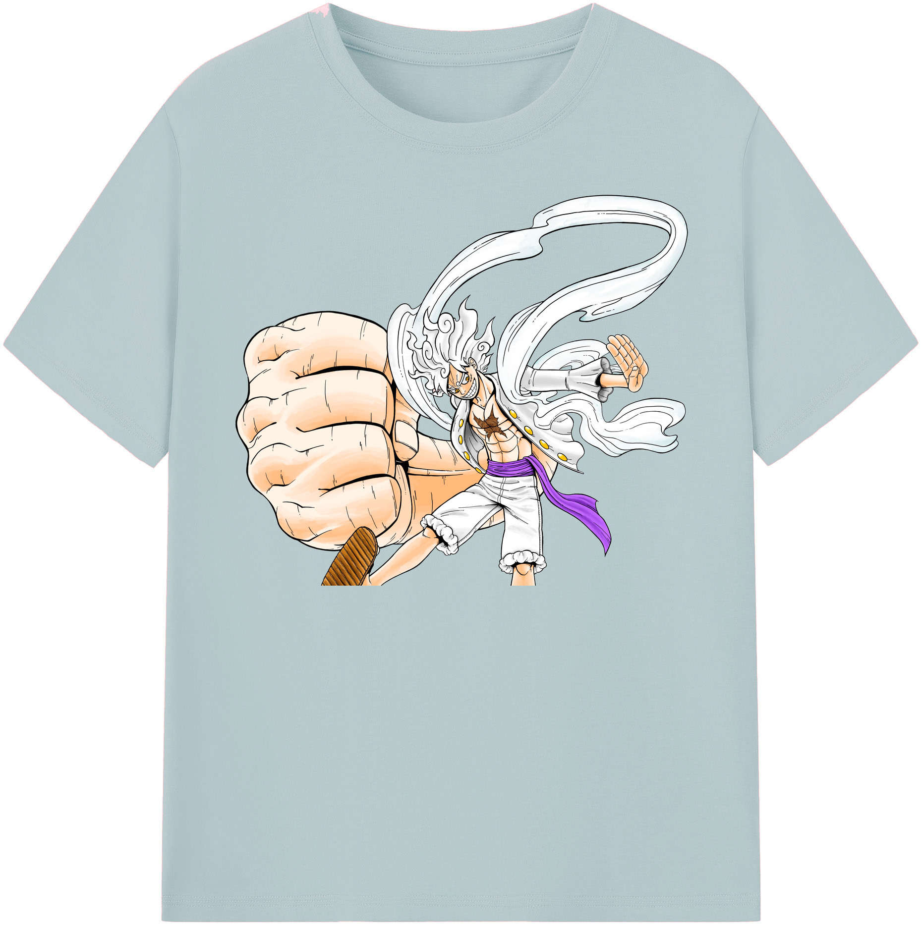 ワンピース モンキー・D・ルフィ ONE PIECE Monkey D. Luffy 綿100％半袖Tシャツ（フロントプリント）